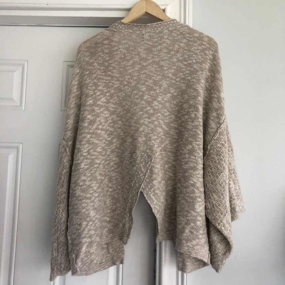 Free People Cardigan Sweater Open Front Kimono Slv - Picture 3 of 5